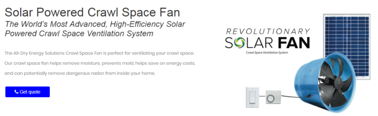 Crawlspace fan