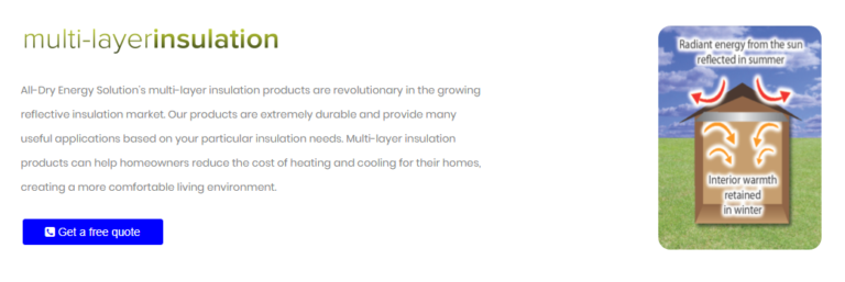 Multi layerb insulation